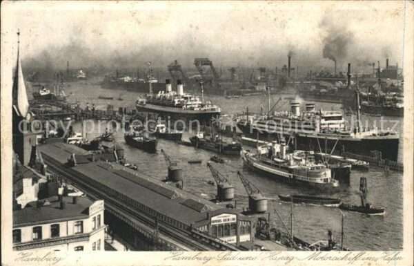 Dampfer Oceanliner Hapag Motorschiff Hamburg Hafen