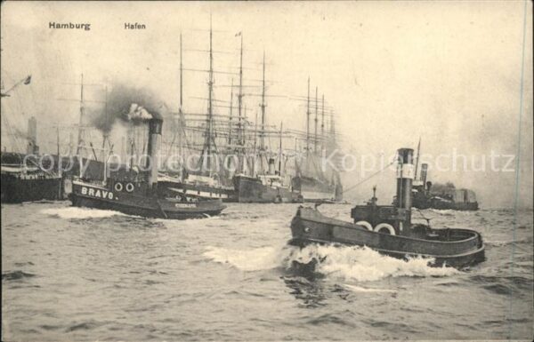 Segelschiffe Hamburg Hafen Dampfer Bravo