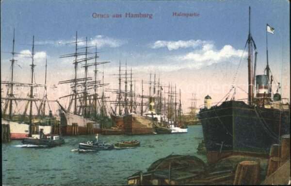 Segelschiffe Hamburg Hafenpartie