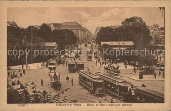 Strassenbahn Berlin Potsdamer Platz Leipziger Straße
