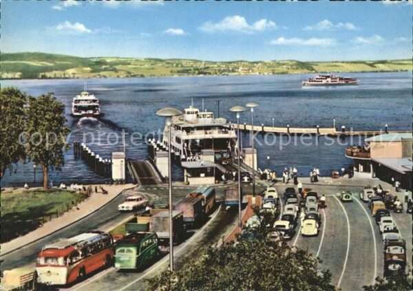 Faehre Ferry Bac Traghetto-- Autofähre Landeplatz Konstanz-Meersburg