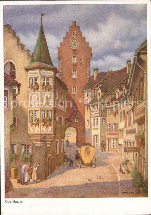 Mutter K. Meersburg Pferdekutsche Nr. I/204 Wiech