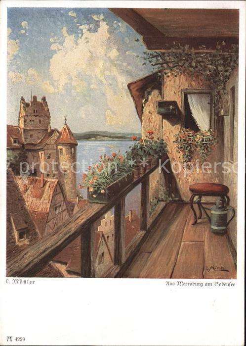 Moessler L. Meersburg am Bodensee Nr. 4229 F.A. Ack