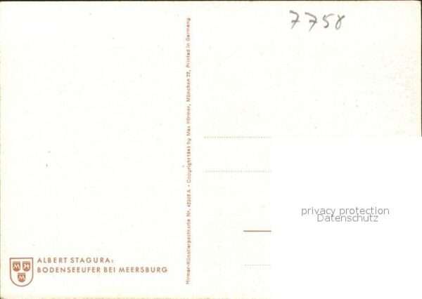 Kuenstlerkarte Albert Stagura Bodenseeufer bei Meersbu – Bild 2