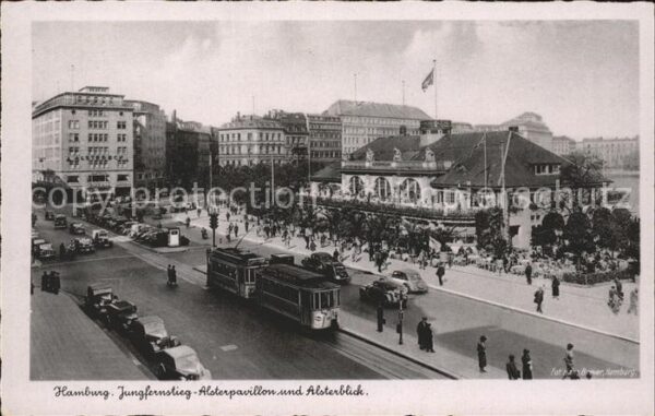Strassenbahn Hamburg Jungfernstieg-Alsterpavillon Al