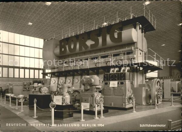 Ausstellung Industrie Berlin Schiffdieselmotor