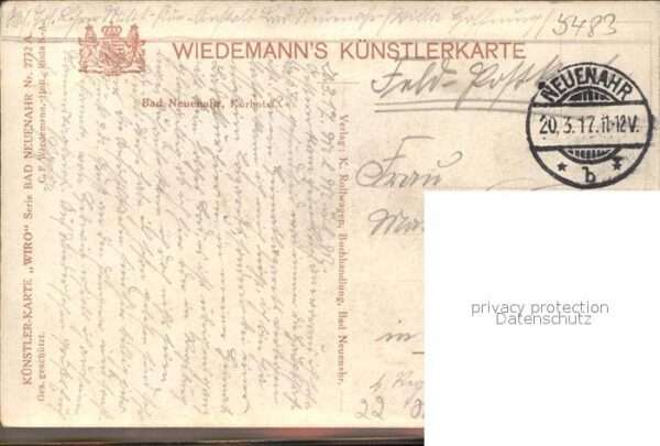 Verlag WIRO Wiedemann Nr. 2772 A Bad Neuenahr Kurhotel – Bild 2