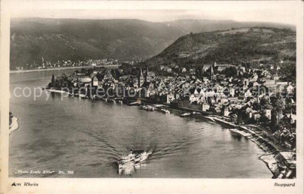 Foto Kratz Nr. 705 Boppard Dampfer Rhein