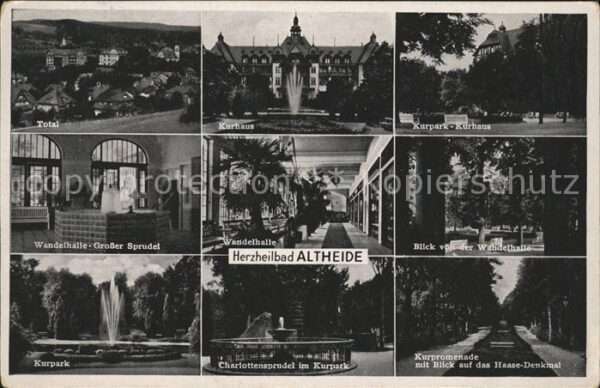 Bad Altheide Kurhaus Kurpark Wandelhalle Sprudel Fon