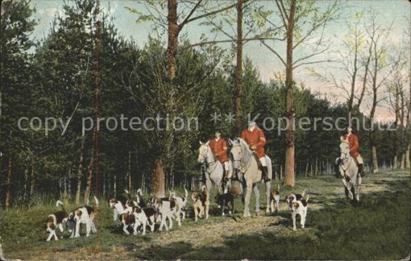 Jagd Pferde Hunde