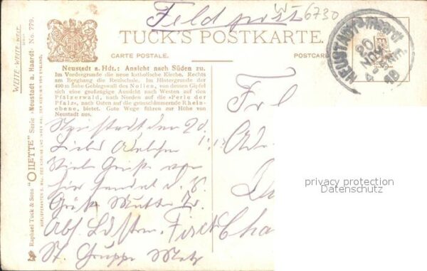 Verlag Tucks Oilette Nr. 779 Neustadt a. d. Hdt. – Bild 2