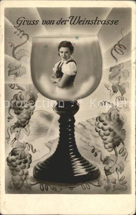 Wein Glas Weinstrasse