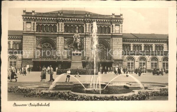 Bahnhof Hannover Hauptbahnhof Springbrunnen