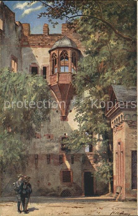 Hoffmann Heinrich Schloss Heidelberg Biblotheksbau Erker