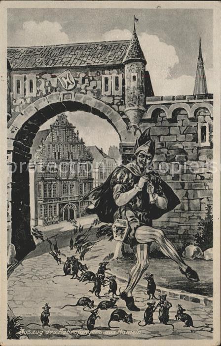 Kuenstlerkarte Rattenfänger von Hameln