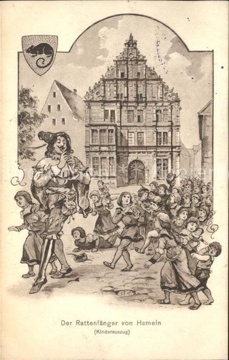 Maerchen Sagen Rattenfänger von Hameln Kinderauszug