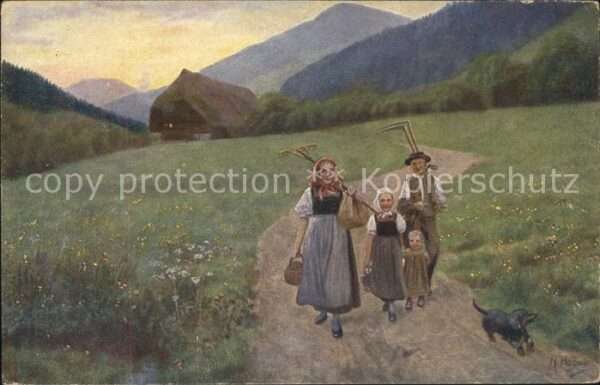 Hoffmann Heinrich Schwarzwald Trachten Bauern