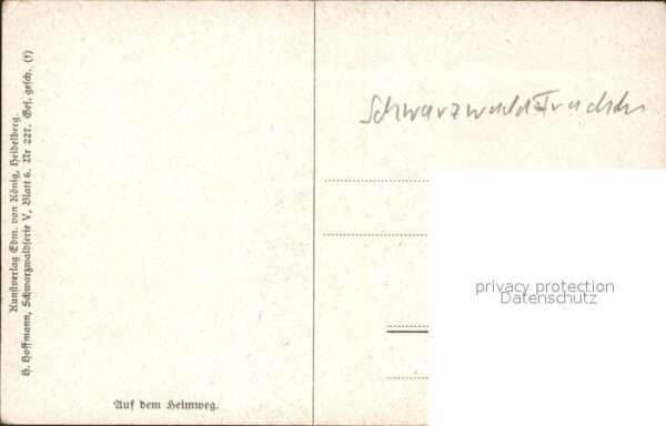 Hoffmann Heinrich Schwarzwald Trachten Bauern – Bild 2