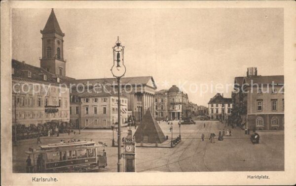 Strassenbahn Marktplatz Karlsruhe