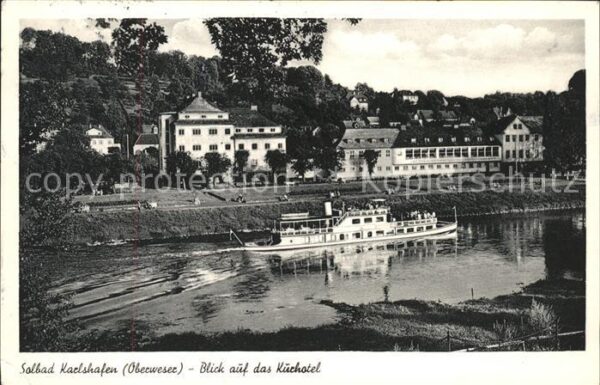 Dampfer Binnenschifffahrt Kurhotel Solbad Karlshafen