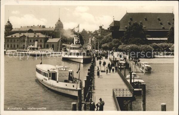 Hafenanlagen Konstanz Dampfschiff