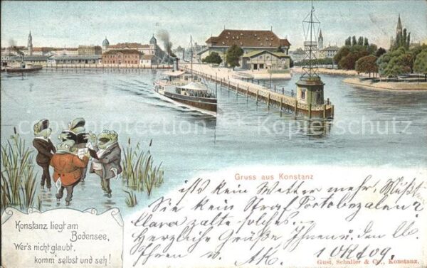Hafenanlagen Konstanz Frösche Bodensee