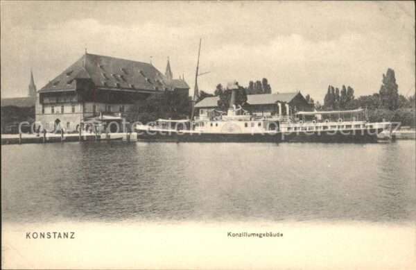 Dampfer Binnenschifffahrt Konzillumsgebäude Konstanz
