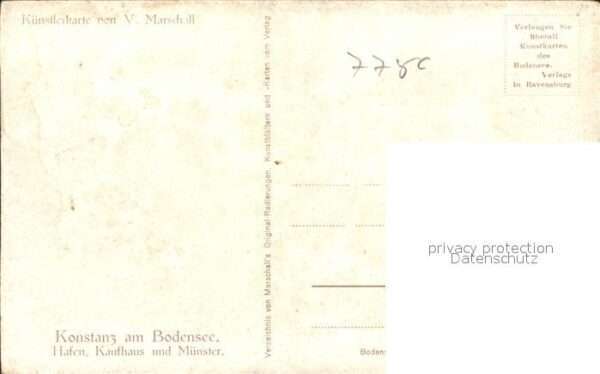 Kuenstlerkarte Marschall V. Konstanz Bodensee – Bild 2