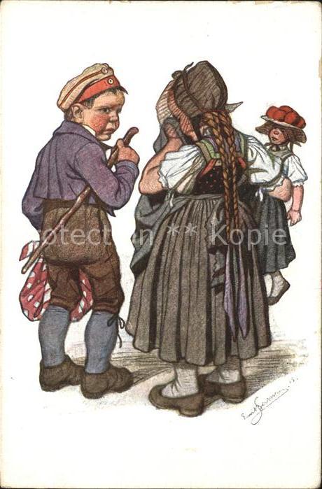 Trachten Zeichnung Kinder