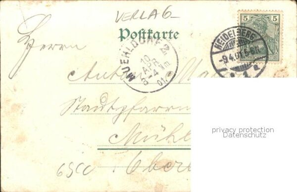 Verlag Hagelberg W. Nr. 35982 Heidelberg Litho – Bild 2