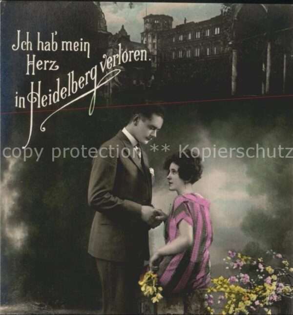 Poesie Herz in Heidelberg verloren