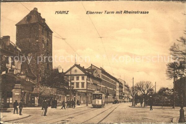 Strassenbahn Mainz Eiserner Turm Rheinstrasse