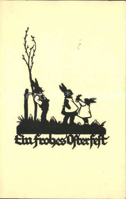 Ostern Easter Paques Osterfest Schattenbidkarte