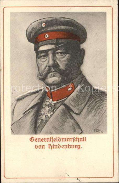 Hindenburg Generalfeldmarschall