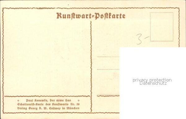 Scherenschnitt Schattenbildkarte Kinder Hasenjagd – Bild 2