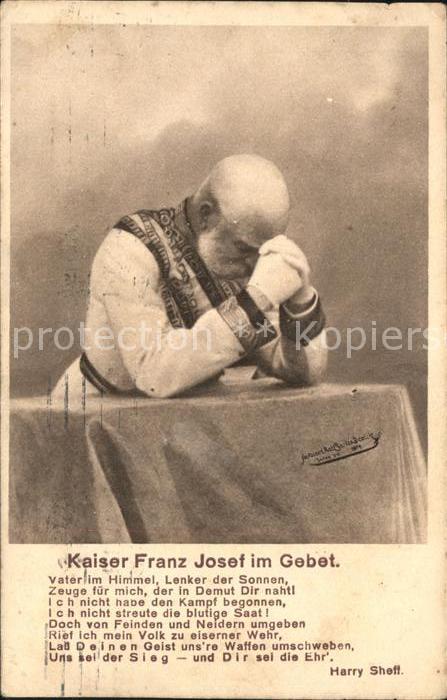 Adel Kaiser Franz Josef Gebet