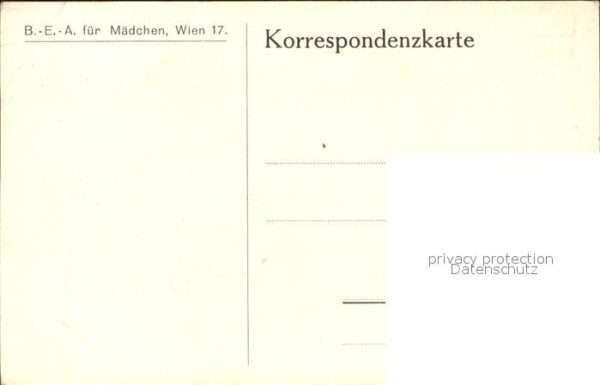 Kuenstlerkarte Schattenbildkarte Mädchen Wien Jesus – Bild 2