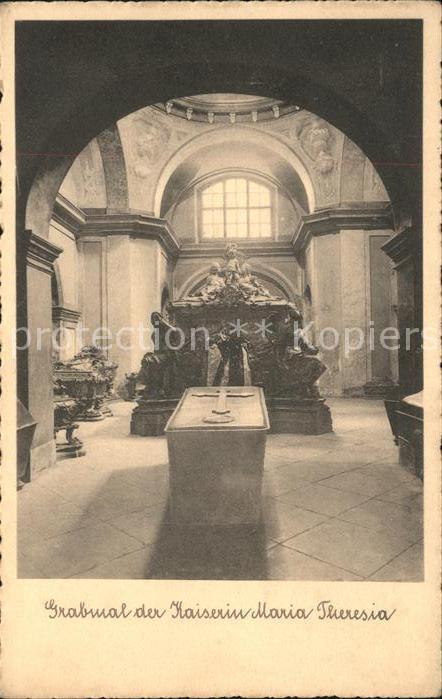 Tod Grabmal Kaiserin Maria Theresia Gruft