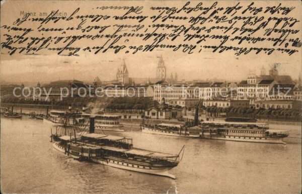 Dampfer Binnenschifffahrt Mainz Rhein