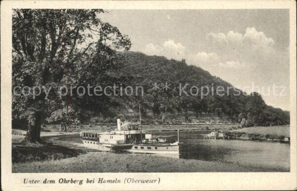 Dampfer Binnenschifffahrt Hameln Oberweser Ohrberg