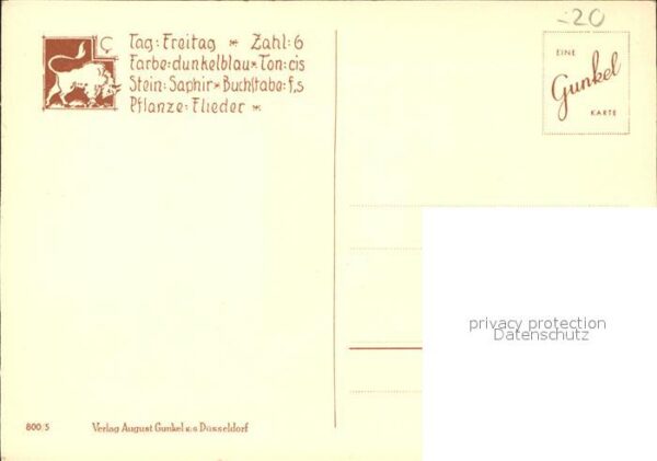 Sternzeichen Stier Schattenbildkarte – Bild 2