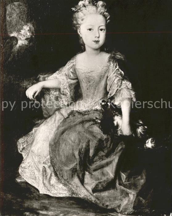 Kuenstlerkarte Schleissheim Prinzessin Maria Anna Karo