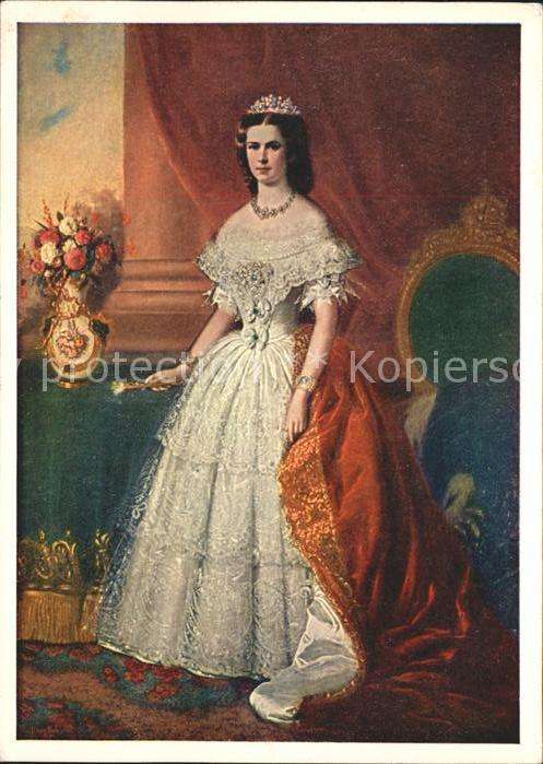Kuenstlerkarte Museum Wien Gemälde Kaiserin Elisabeth