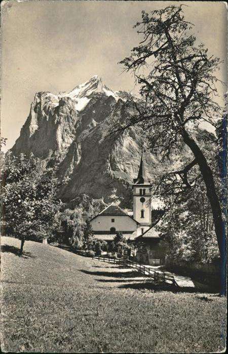 Grindelwald Kirche Wetterhorn