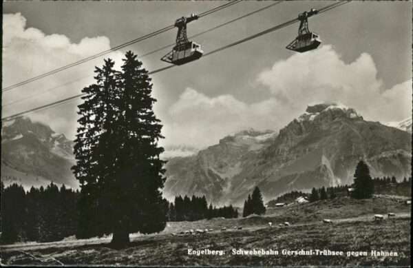 Engelberg OW Schwebebahn Trübsee Hahnen