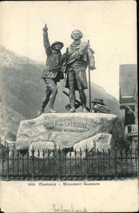 Chamonix Monument Saussure
