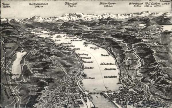 Thalwil Fliegeraufnahme