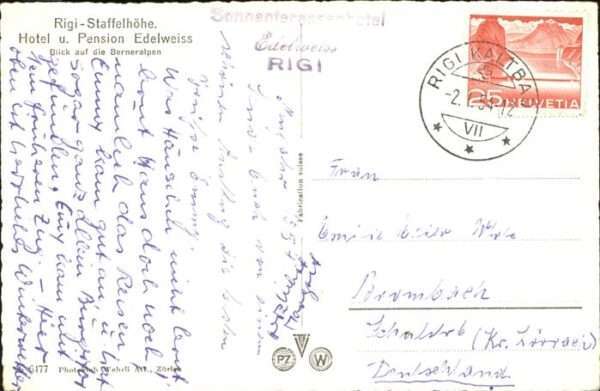 Rigi-Staffel Hotel Pension Edelweiss – Bild 2