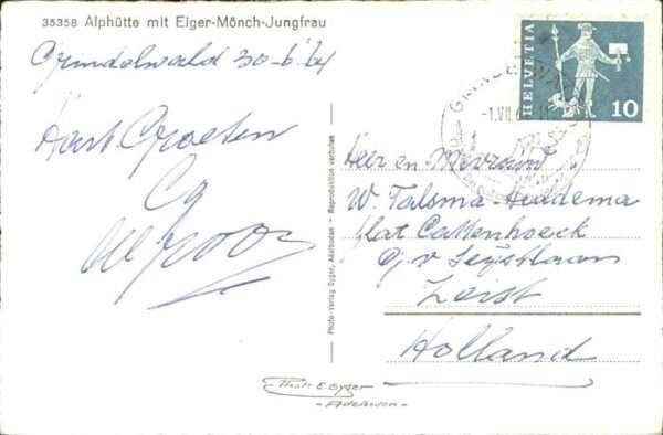 Eiger Grindelwald Mönch Jungfrau Alphütte – Bild 2