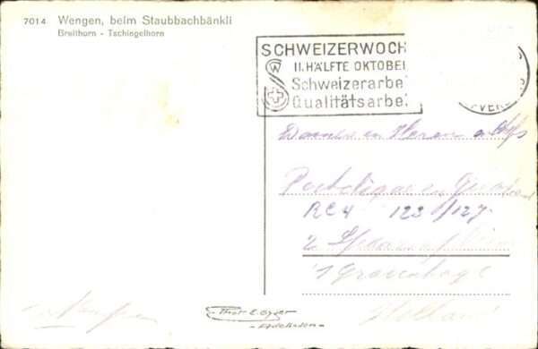 Wengen  BE Staubbachbänkli – Bild 2